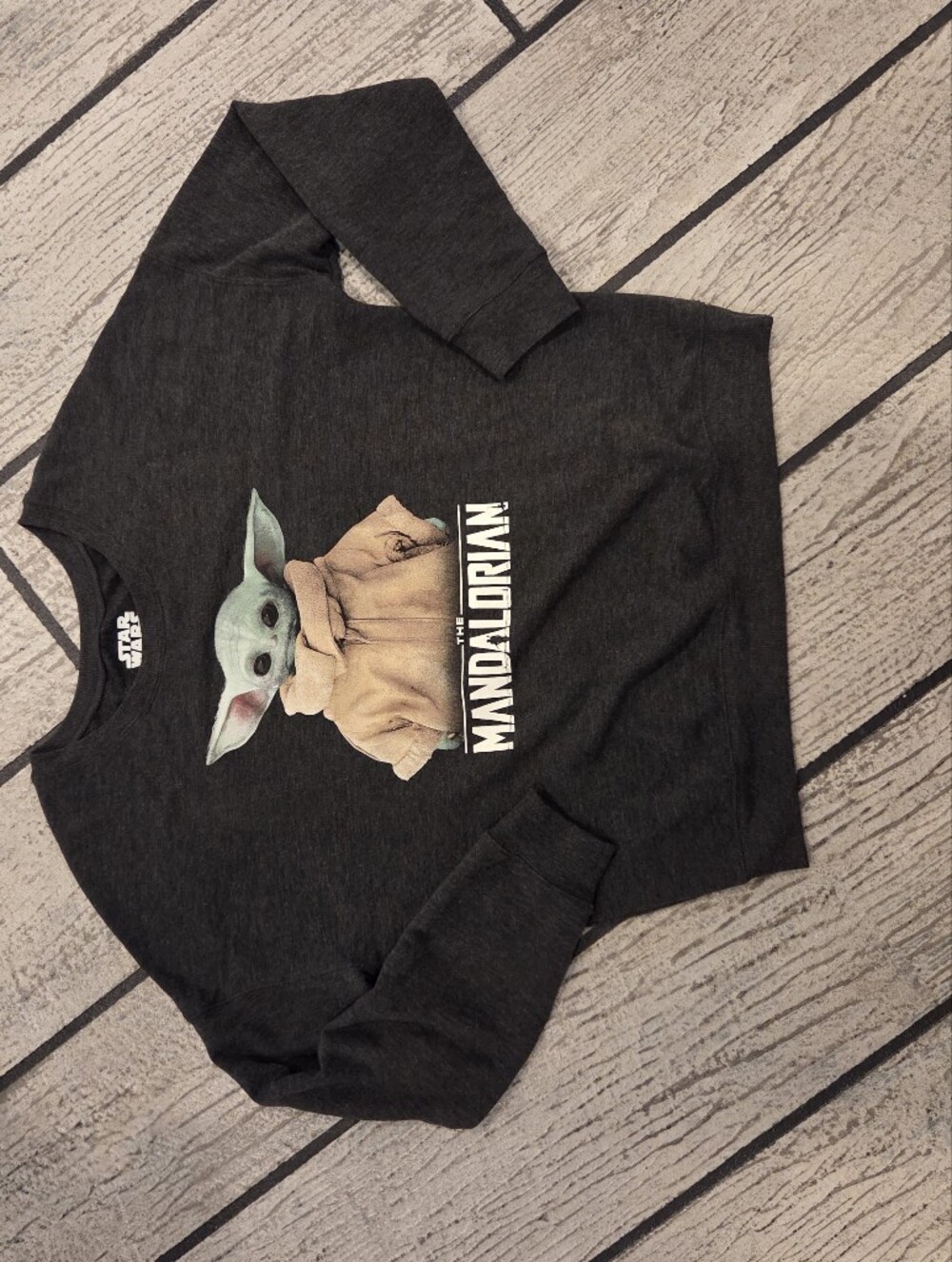 Star Wars The Mandalorian 'Grogu' Charcoal Women's Sweatshirt